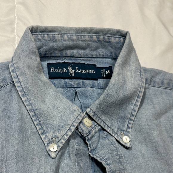 Ralph Lauren Light Blue Casual Button Down Shirt - Picture 2 of 7